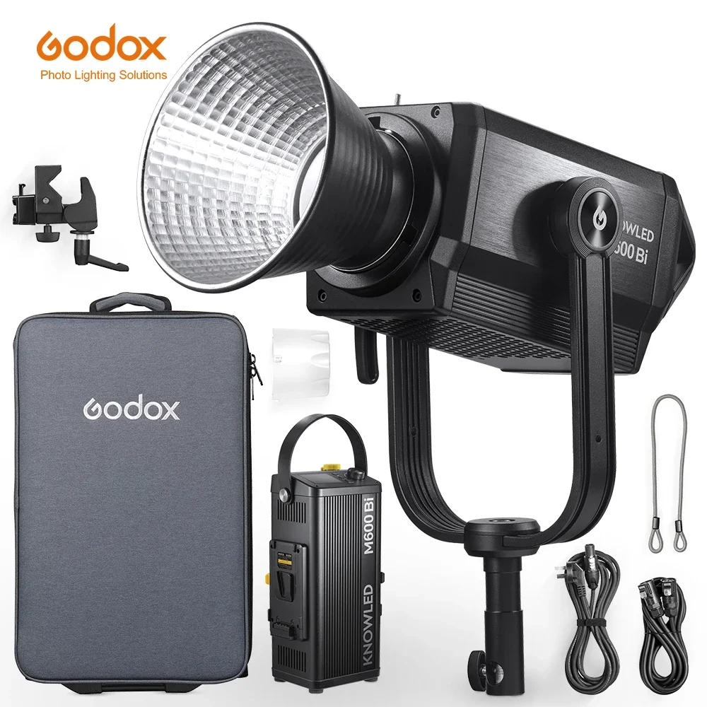 

Godox KNOWLED M600Bi LED Video Light Built-in FX Effects 2800K-6500K Bi-Color Photography Lamp App Remote Control PK M600D