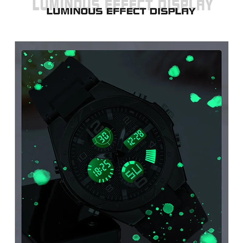 Модные роскошные цифровые спортивные часы Sanda Ms Led модные повседневные золотые