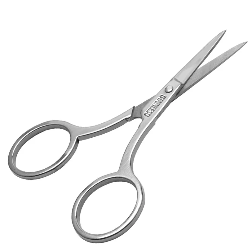 

1 Pcs Durable Stainless Steel Eyebrow Scissors Makeup Tool Eyebrow Trimmer Hair Eyelash Scissors Makeup Scissors