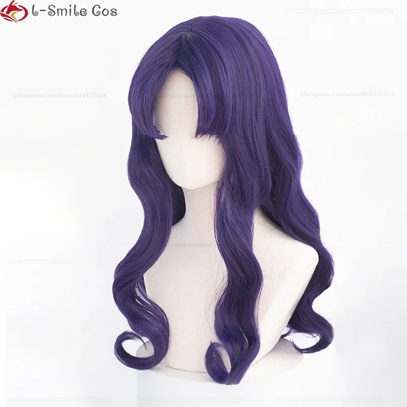 Темно-фиолетовый парик Мисато Кацураги EVA для косплея