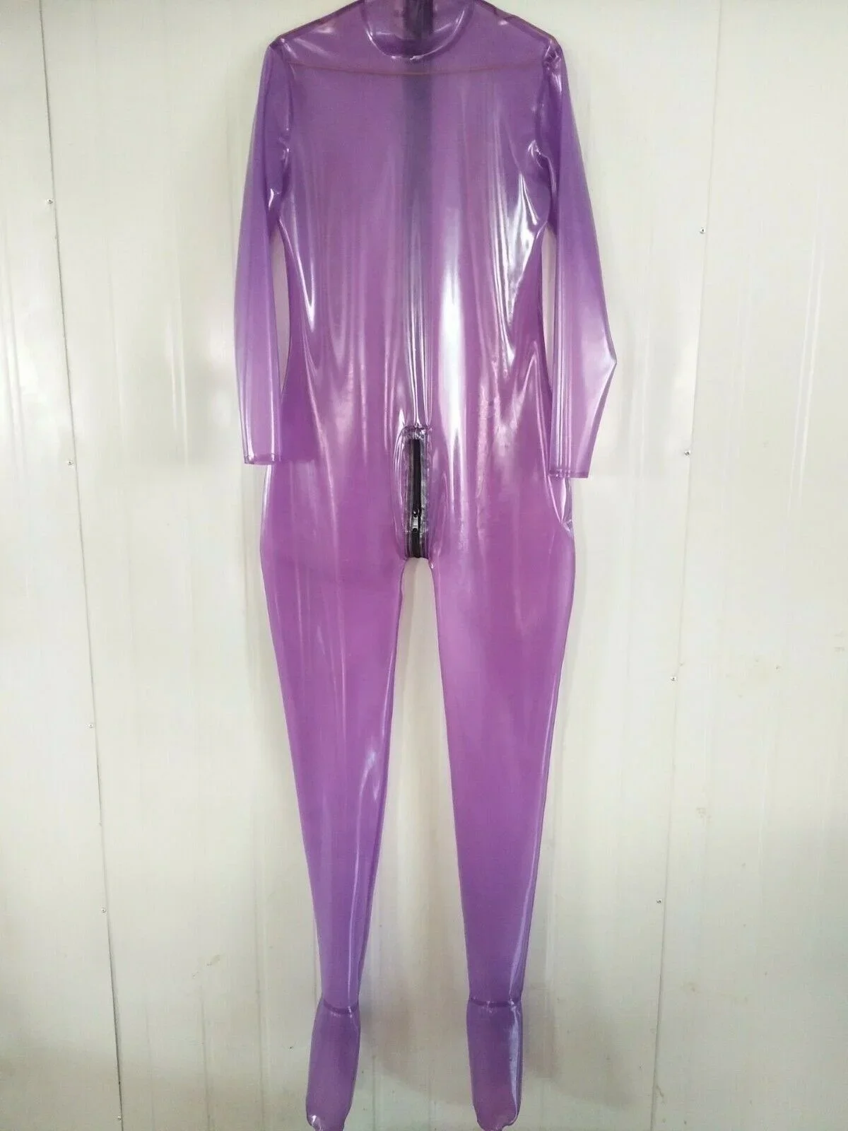 Latexanzug Zentai koшюм 100% резиновый Gummi Ganzanzug фиолетовый сексуальный костюм