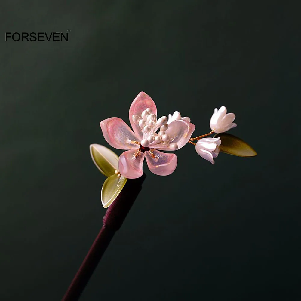 Ретро Цветочная заколка для волос Magnolias заколки и зажимы в китайском стиле женщин