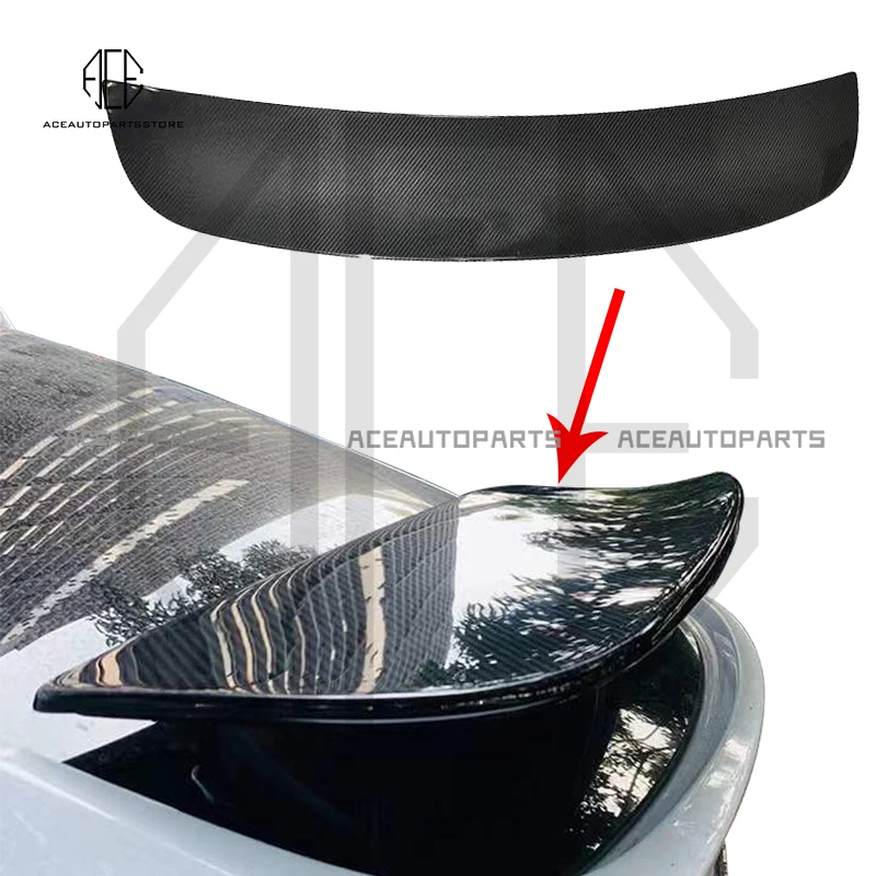 

Торговая гарантия, задний спойлер из настоящего углеродного волокна, подходящий для крыла багажника модели X