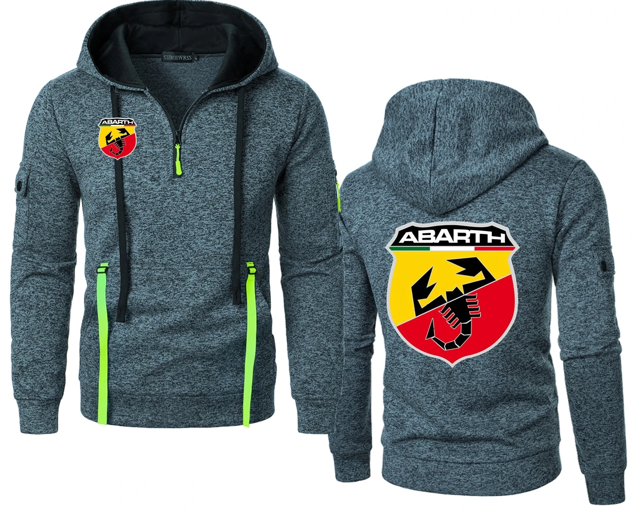 Толстовки Abarth Scorpion Italy с полузастежкой-молнией и жаккардовым узором, DIY 131, Abarth 695, Abarth 595, куртки, свитеры, верхняя одежда, флис, уличная одежда (art.: 3920d9fd0ff65) - 3920d9fd0ff65