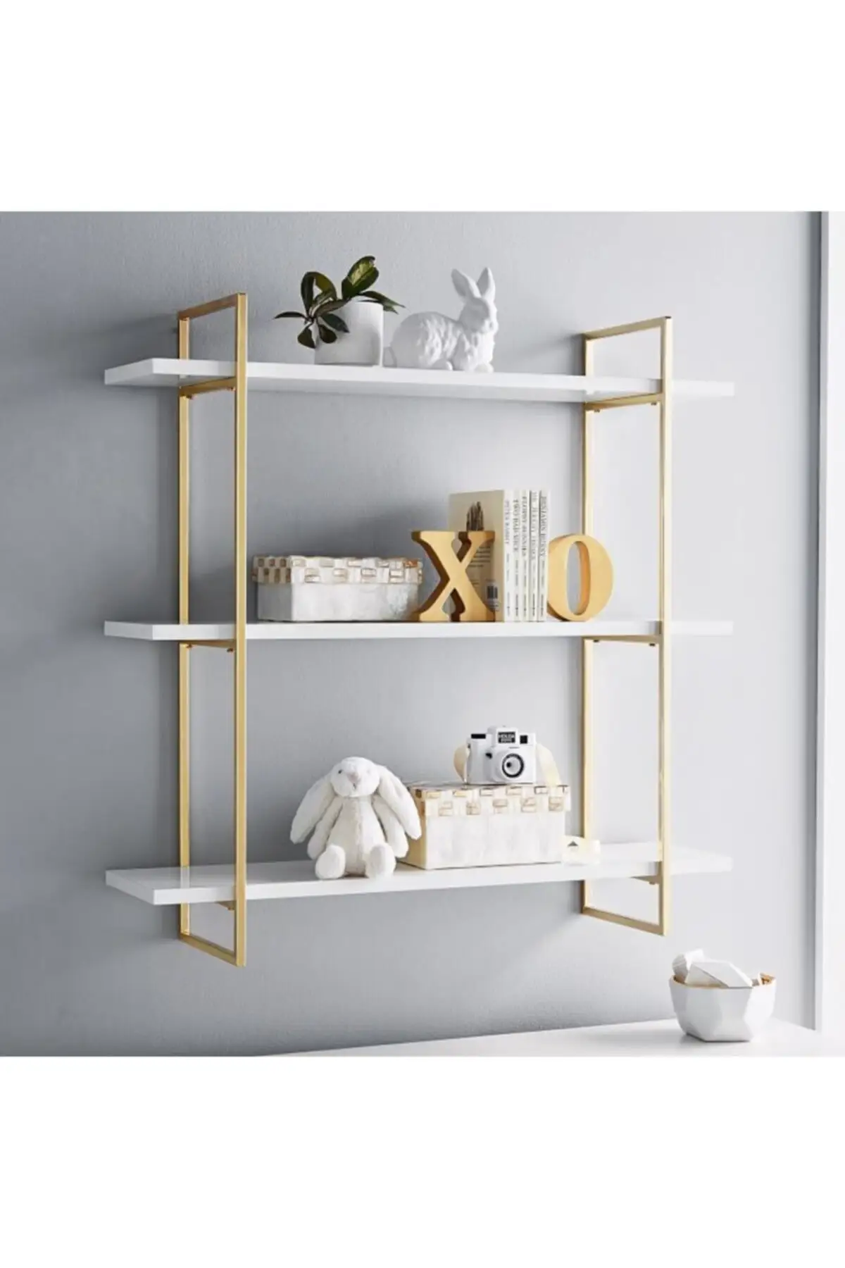 

Gold Shelf Wall Rack bookcase multi amaclı wall rack