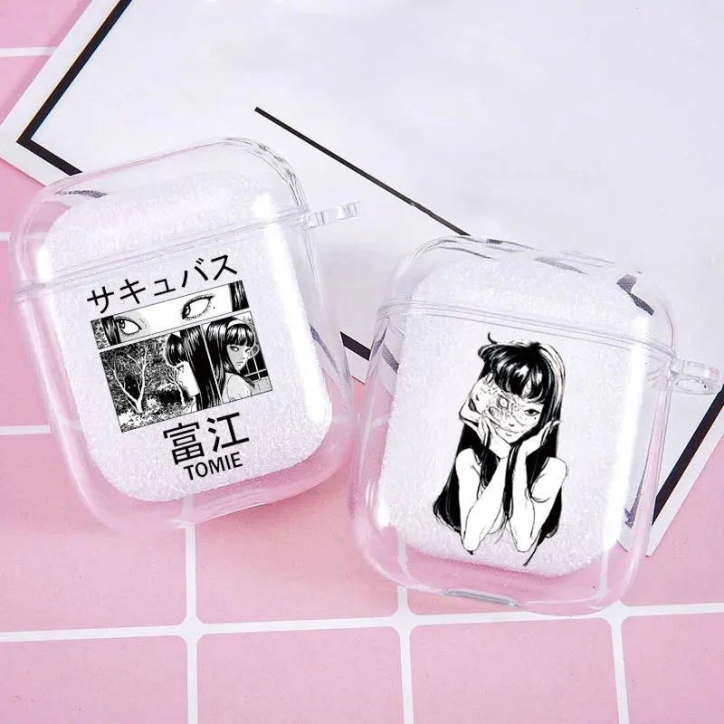 

Horror Comic Junji ito Tomie Tees Case For Apple Air Pods 3 1 2 Wireless Bluetooth Earphone Accessories Airpods Pro Soft Cover