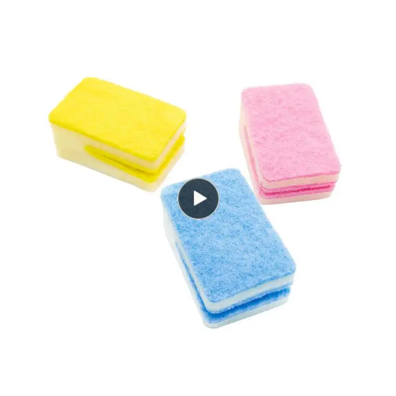 

Large-mouthed Sponge Rub Faster Multifunctional Kitchen Knife Dishwashing Sponge Wipe U-shaped Rub Cleaning Brushes