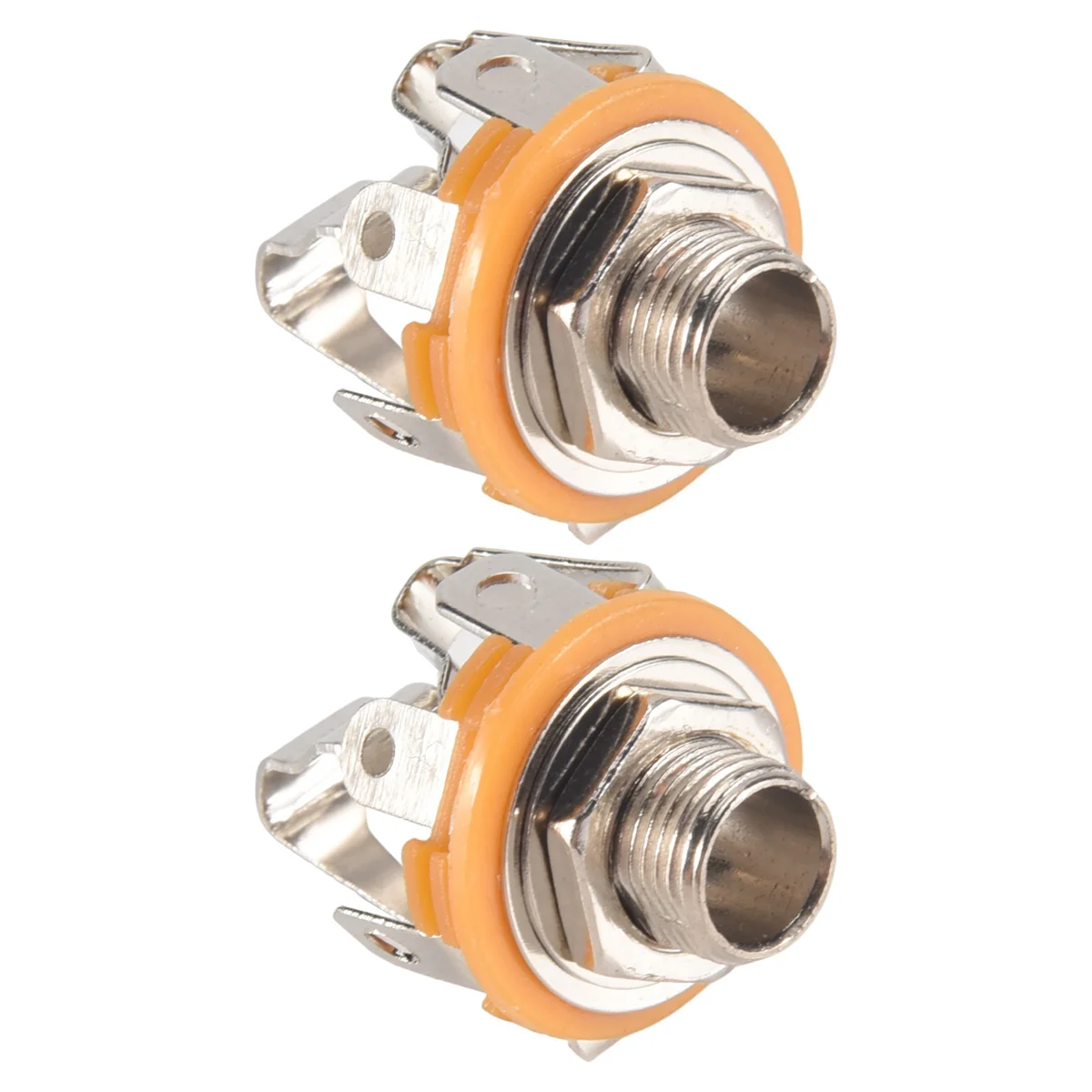 2 шт. 3 5-дюймовый 1/4 мм стерео входной разъем для электрической гитары бас