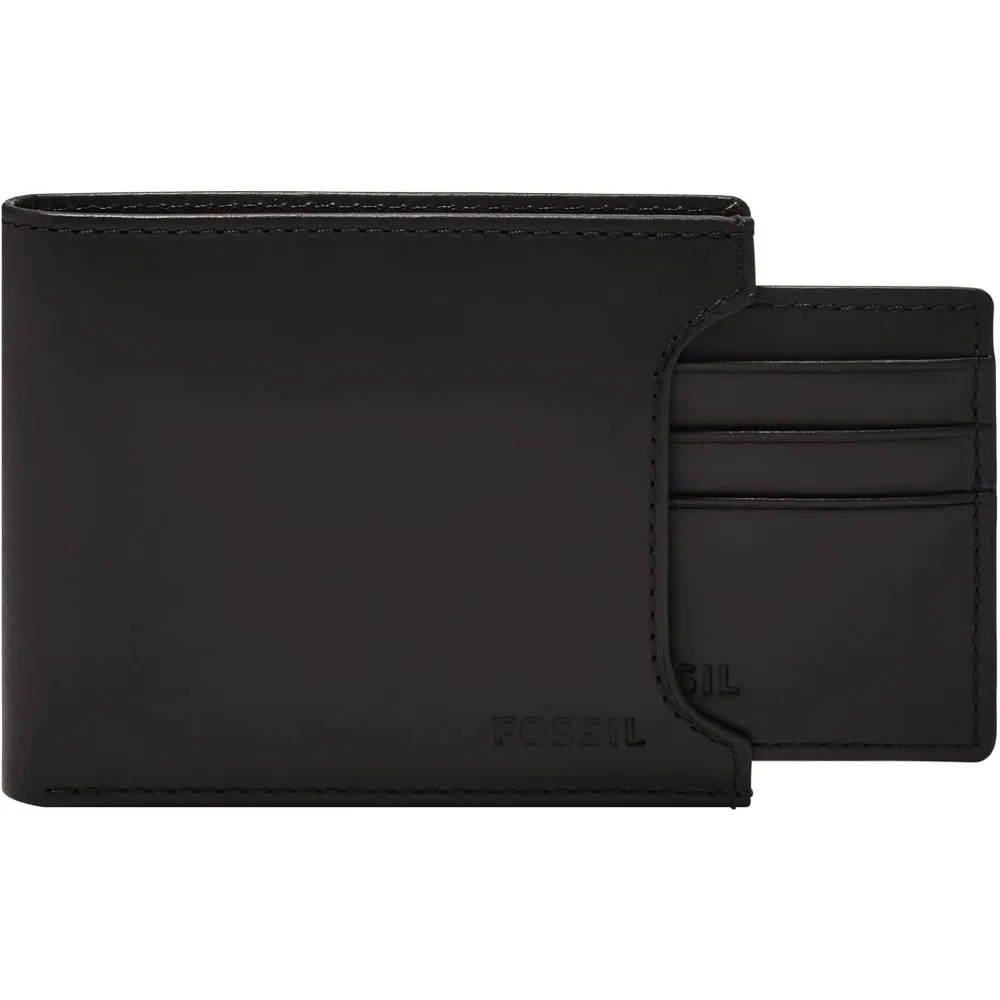 

Мужской кожаный двойной раздвижной кошелек 2-в-1 со съемной картой, мужской бумажник для карт, Роскошный кошелек для карт, Ретро Бумажник для карт