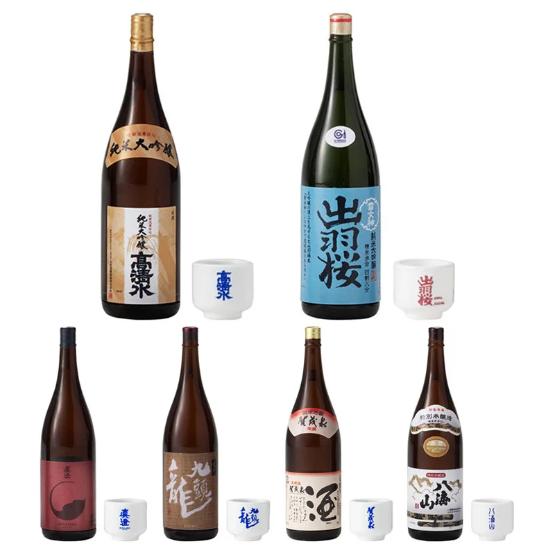 

BANDAI Gachapon Capsule Toy Gacha BAR AZUL Mini Wine Bottle Model Collection