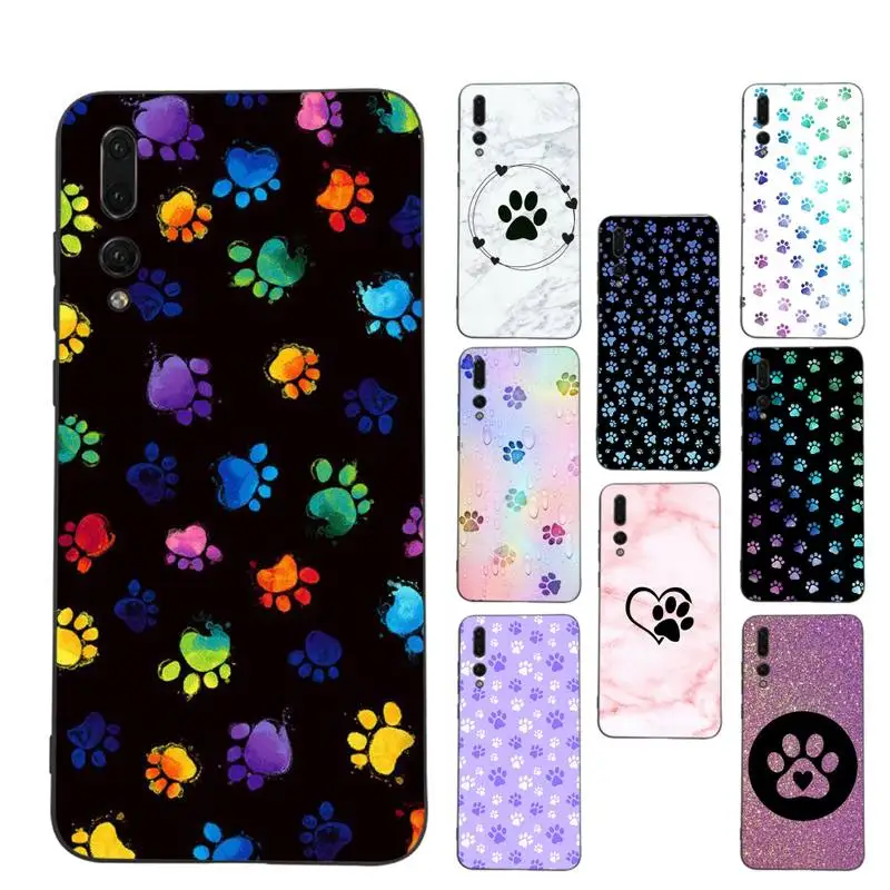 

Dog Paw Phone Case for Huawei P30 40 20 10 8 9 lite pro plus Psmart2019