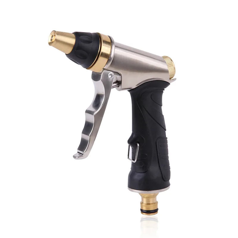 

High Pressure Water Gun Household Pure Copper High Pressure Multifunctional Car Wash Water Gun Garden Spray Tool