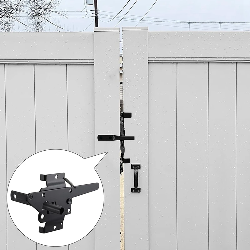 Сверхмощные самоблокирующиеся защелки для деревянных заборов рычажные сада