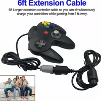 best price 2pcs game console data controller joystick portable adapter lengthened charging plug and play line extension cable ga