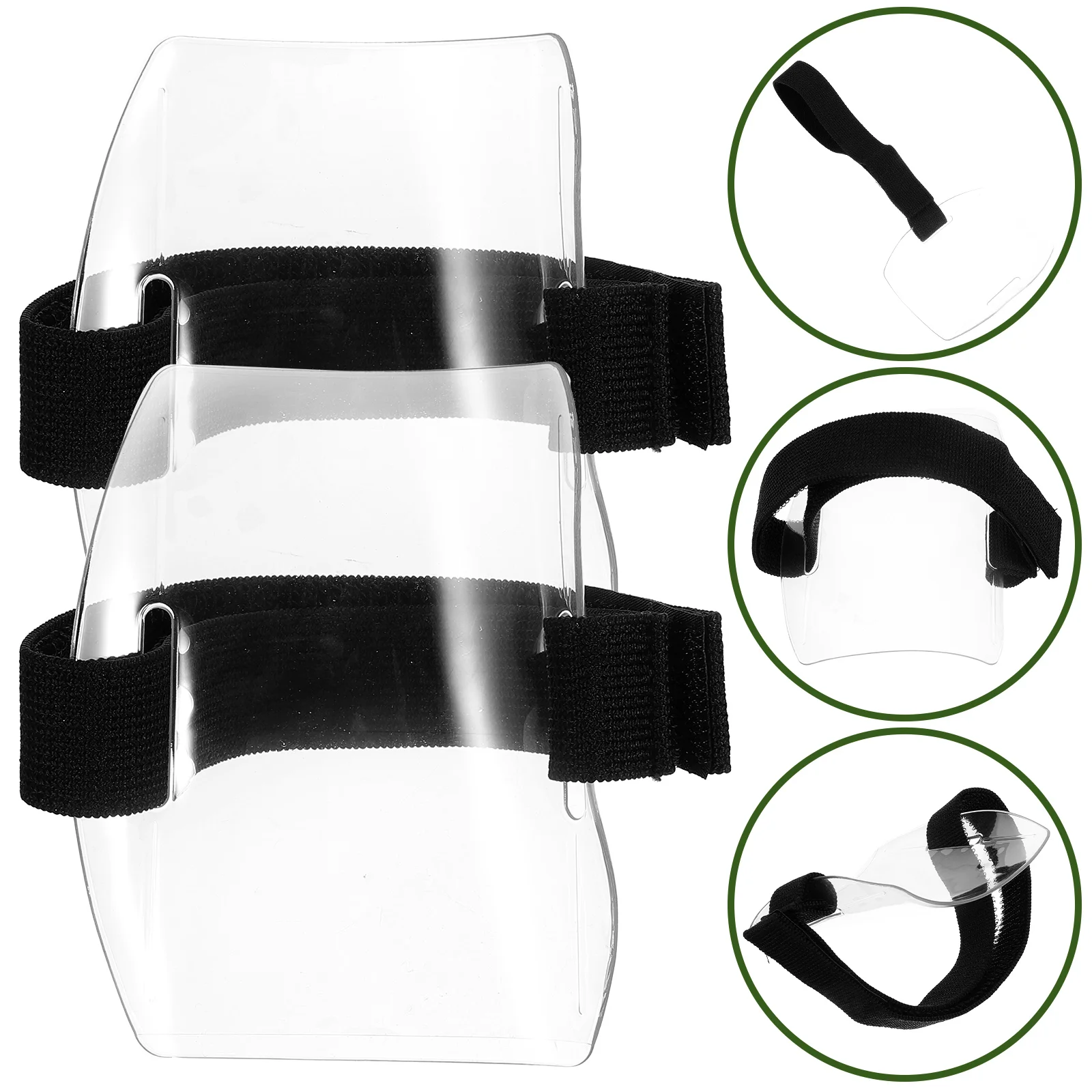 

2Pcs Lanyardss Badge Protective Covers Armband ID Cards Holders Worker Arm ID Holders