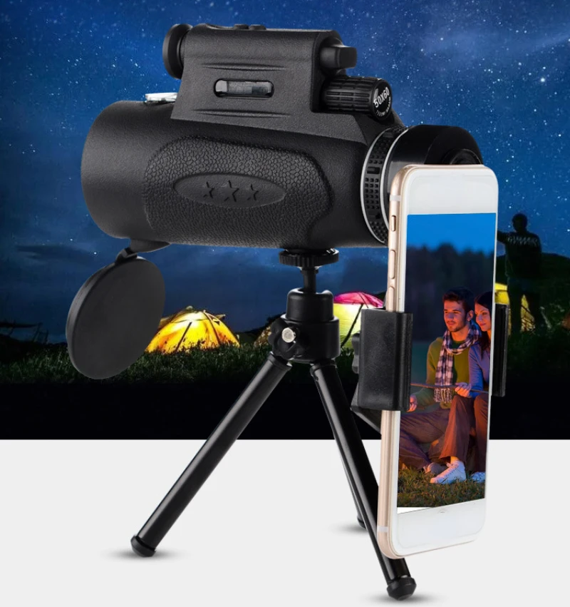 

100x90 8000m Binocular Long Range Telescope Mini Low Night Vision for Hunting Professional Monocular For Smartphone Outdoor