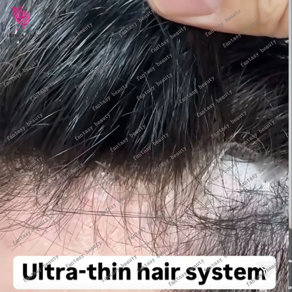 80%-90% Плотность Ультратонкая кожа 0 02 мм Натуральная линия волос 100% человеческие