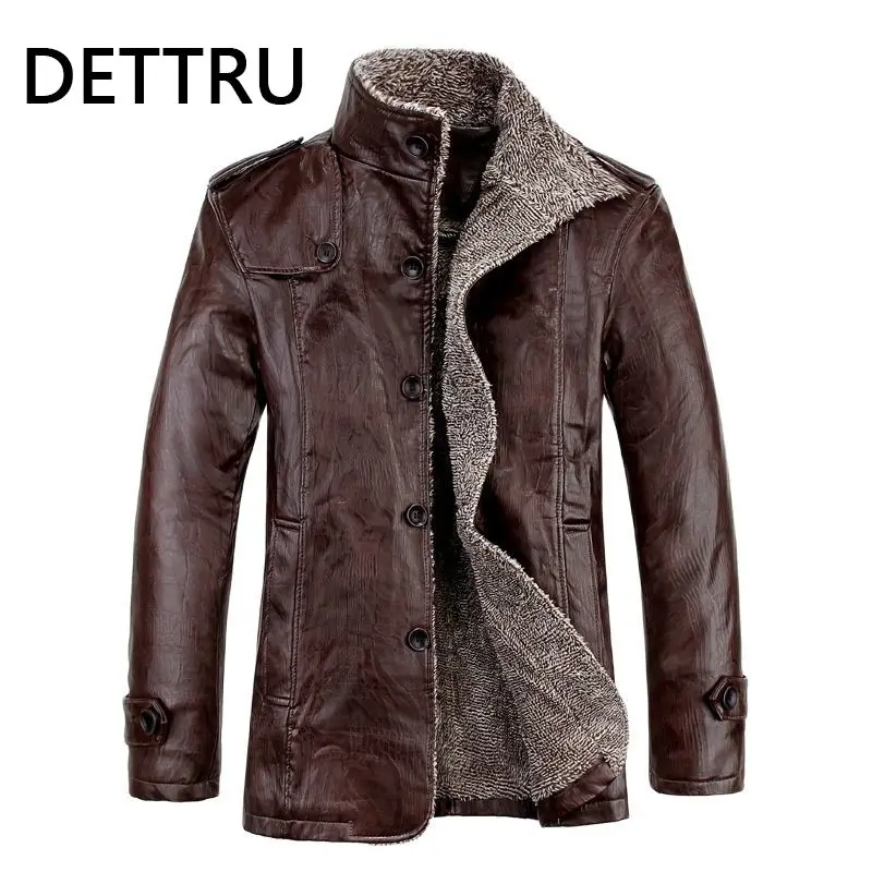 

New Mens Leather Jackets Classic Motorcycle Bike Cowboy PU Jacket Male Velvet Casual Coat Warm Brand Clothing Plus Size 8XL