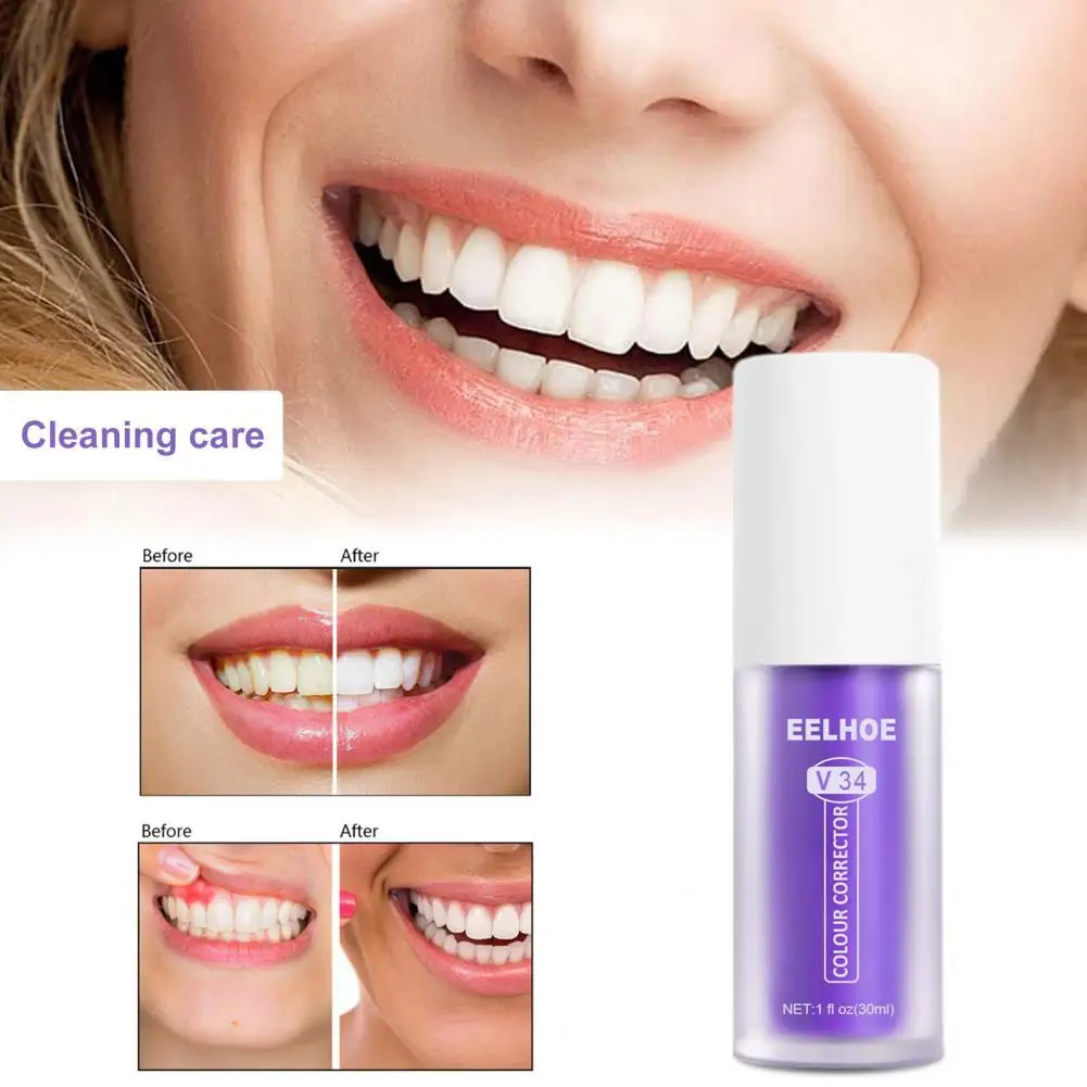 

30ml Helpful Toothpaste Decompose Pigment Spots Compact Multifunctional Teeth Stain Removing Cleansing Toothpaste