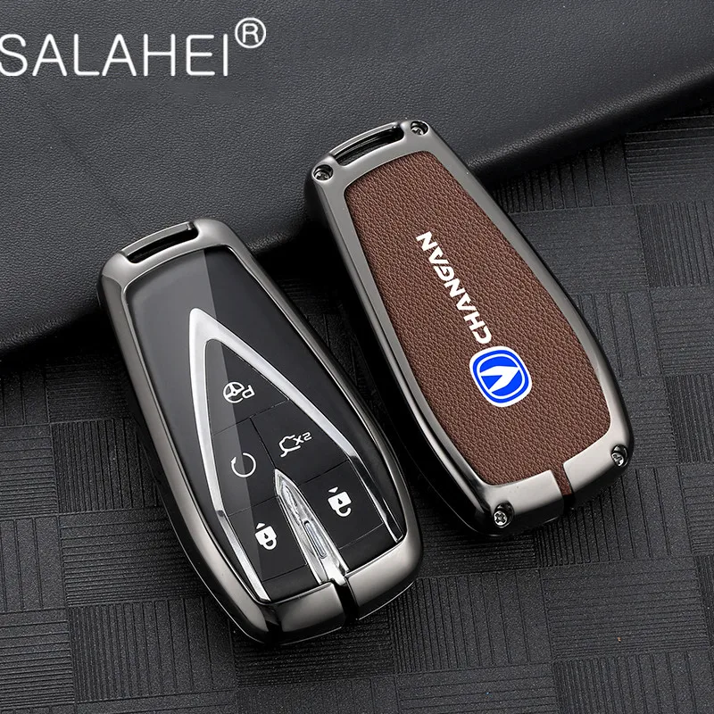 

Car Key Case Cover Shell Holder Protection Keychain For Changan CS35 Plus CS55Plus CS75Plus 2019 2020 Auto Interior Accessories