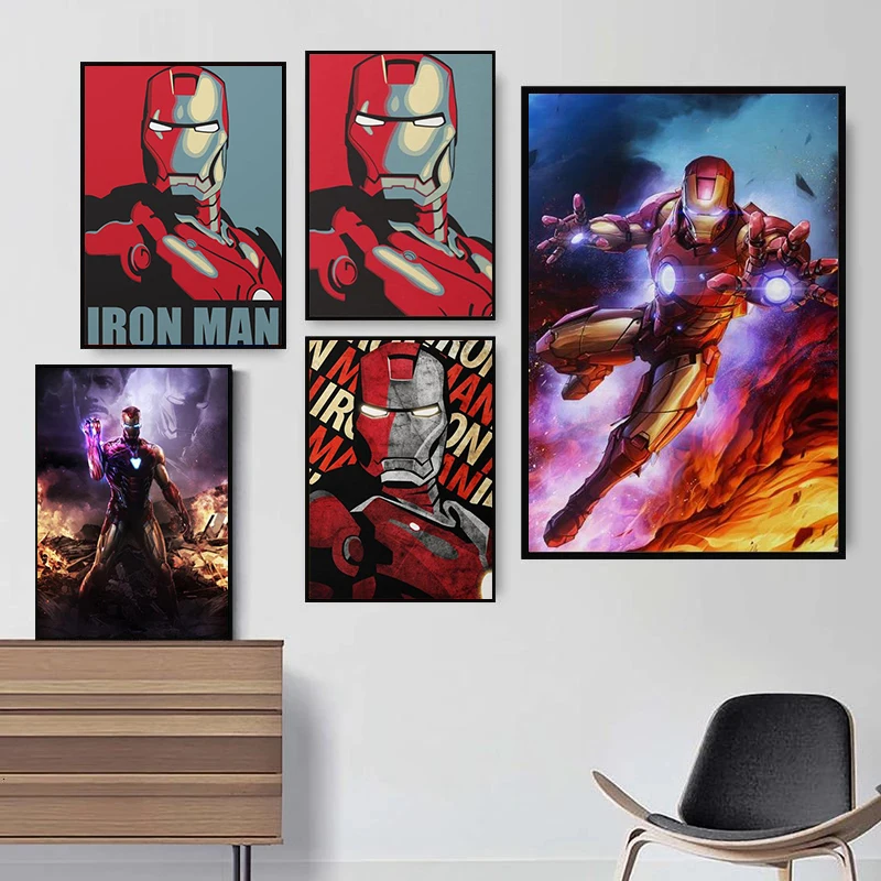 

Canvas I Am Iron Man Poster Printtony Stark Artwork Avengers Illustration Wall Art Home Decor Pictures Fashion Vintage Gift