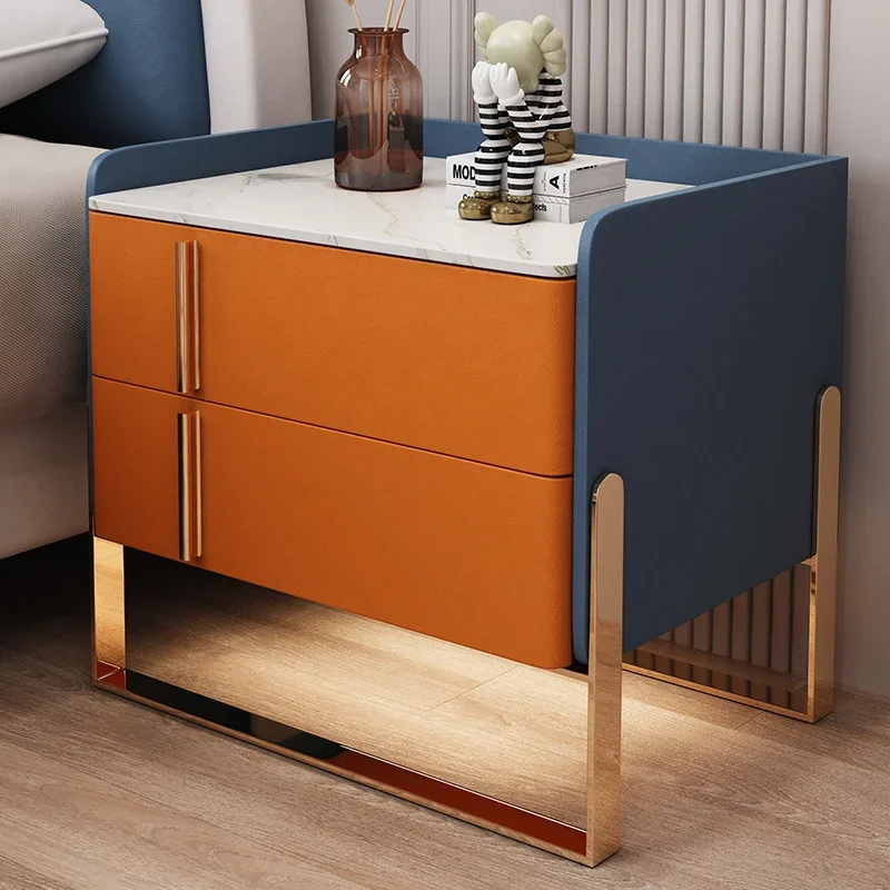 Кофейный прикроватный столик в скандинавском стиле ночная тумбочка для спальни