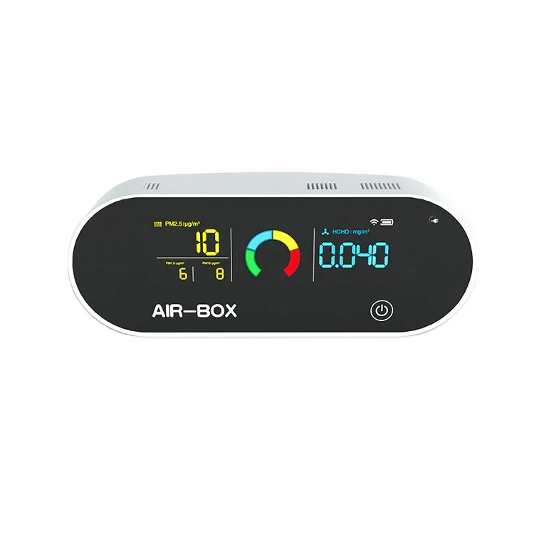 

Rechargeable carbon dioxide gas meter detector temperature humid co2 air quality monitor