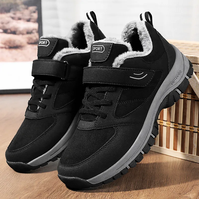 

Men's shoes, new winter style, men's plush and thick hiking shoes, warm cotton shoes men shoes fashion