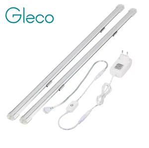 2 шт. x 50 см, Светодиодная панель, сенсорный датчик, диммер, 24 В, бесшовное соединение, ультратонкая жесткая светильник та, светильник для кухонного шкафа