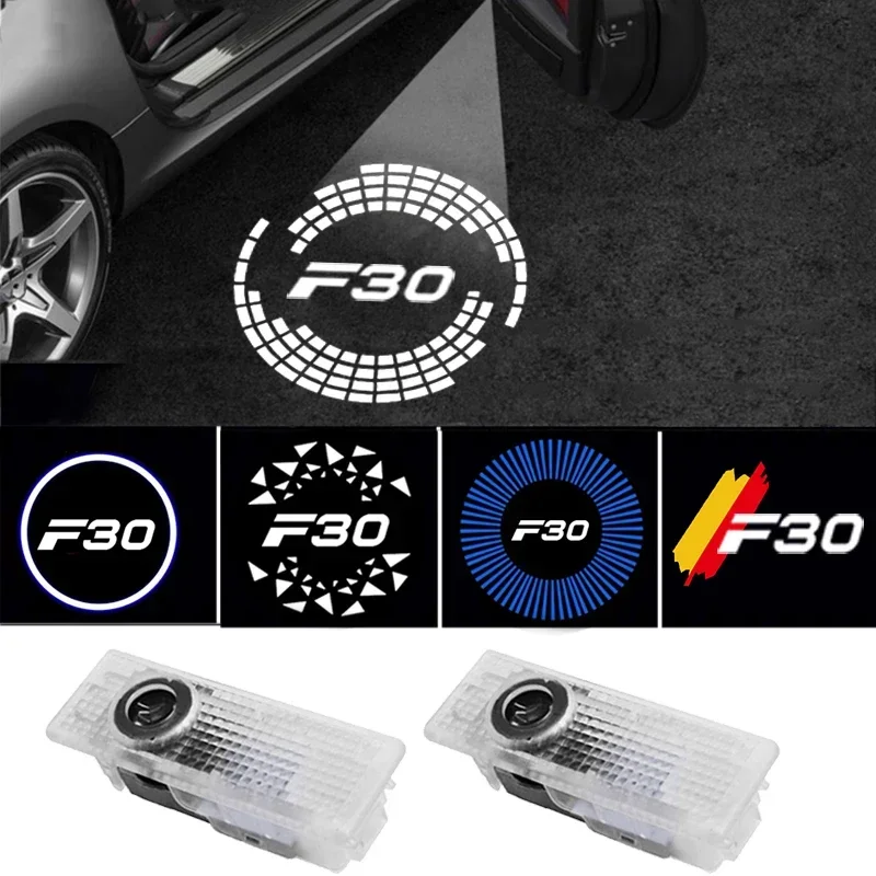 Автомобильный проектор призрак атмосферная лампа с логотипом автомобильная