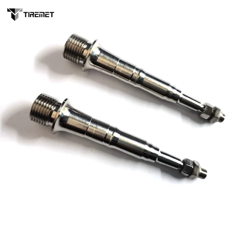 Ось шпинделя педали Tiremet из титанового сплава для велосипеда с гайками подходит
