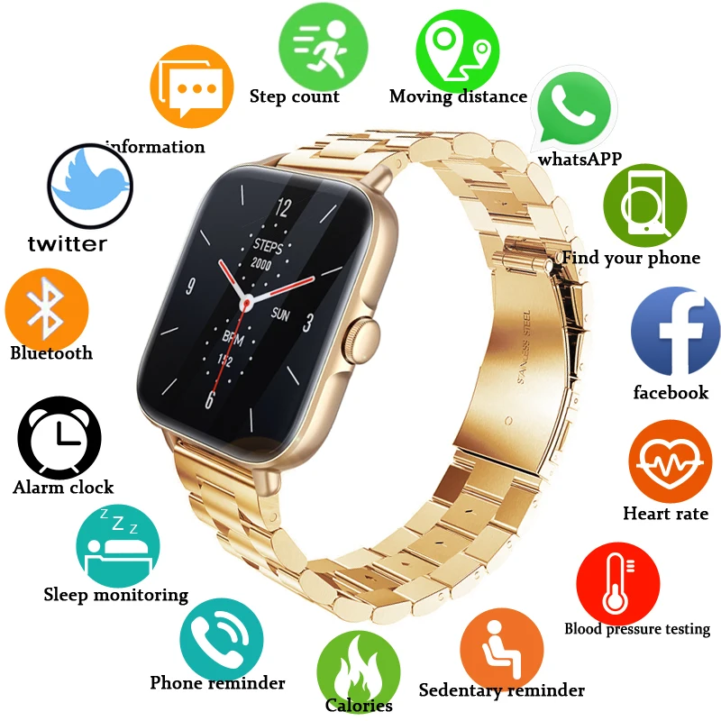 

2022 New Smart Watch Women Men For Xiaomi Activity Tracker IP68 Waterproof Sports Ladies Bluetooth Answer Call Smart Watch woman