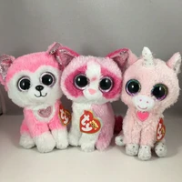 2022 valentines day collection ty big eyes beanie boos cute plush toys kids toys girls birthday gift collection doll 15cm
