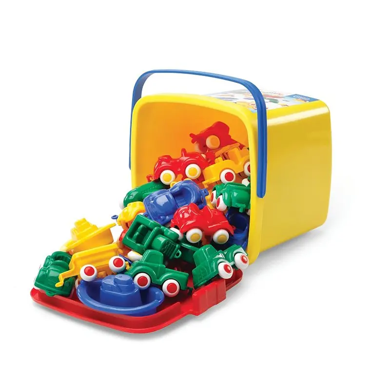 

Mini Chubbies Vehicle Playset, with Storage Bucket (30 Pieces)
