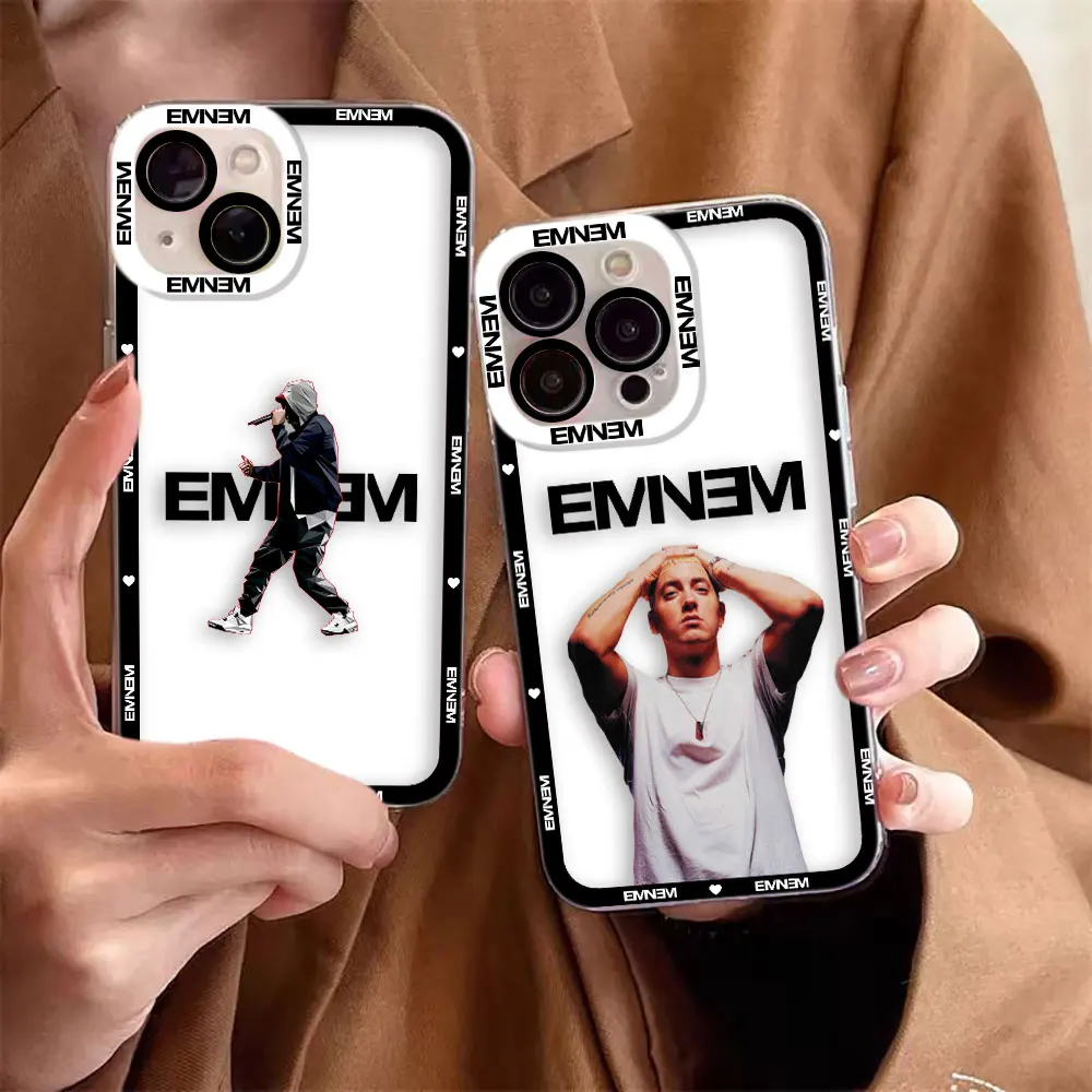 Фото Прозрачный чехол для телефона с изображением рэпера и певца E-Eminem для OPPO A6X A98 A94 A79 A78 A74 A60 A58 A57 A55 A54 A53 A31 A15 A9 A5 A3 A3X A5X №1