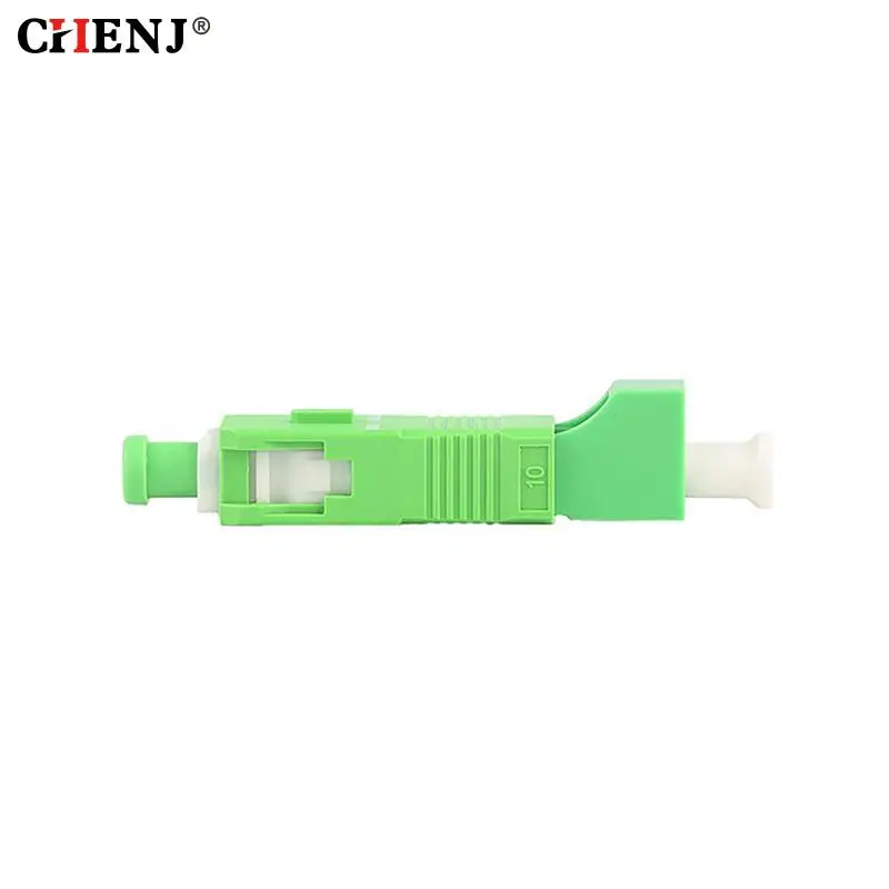 

SC/APC-LC/APC Fiber Optic Connector LC Female To SC Male SM 9/125 Hybrid Adapter