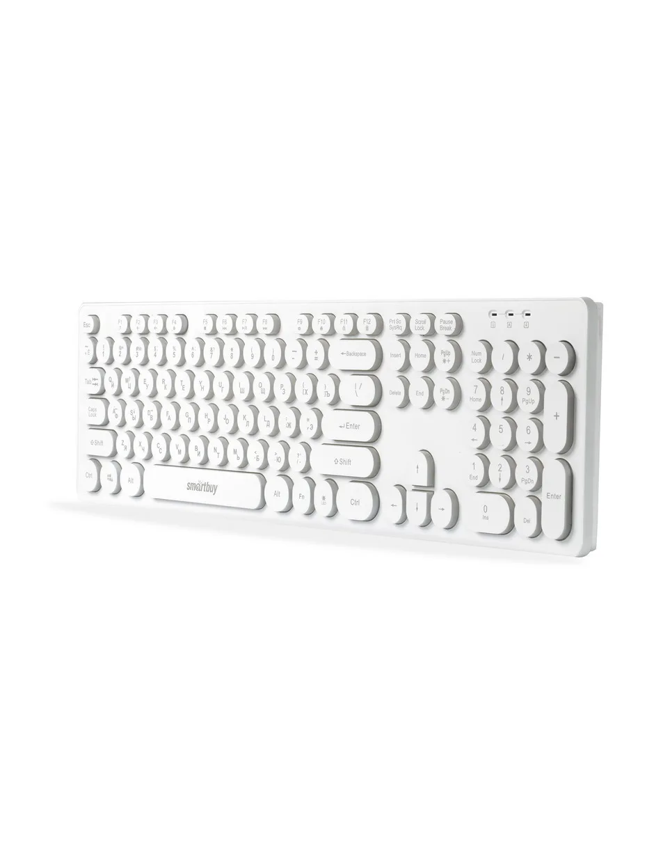 

Клавиатура проводная с подсветкой Smartbuy ONE 328 USB (SBK-328U-W), белый