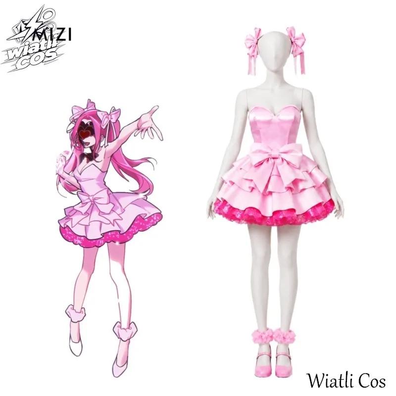 Фото Костюм для косплея Wiatli Alien Stage Zombie Stage ZOMST Sua, белое платье, полный комплект, для взрослых женщин, на Хэллоуин, для комиксных и аниме ролевых игр №5