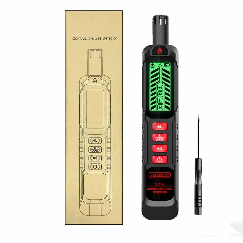 

Детектор горючего газа, портативная модель для зарядки, сигнализация об утечке природного газа, угля, температура и влажность воздуха, 1 компл.