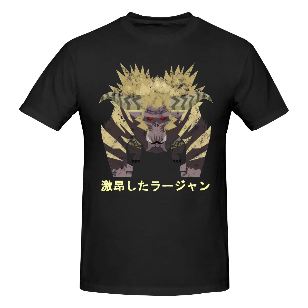 Фото Мужская футболка с принтом Funny Monster Hunter World Iceborne Furious Rajang Kanji, футболка унисекс, футболка в стиле хип-хоп №1