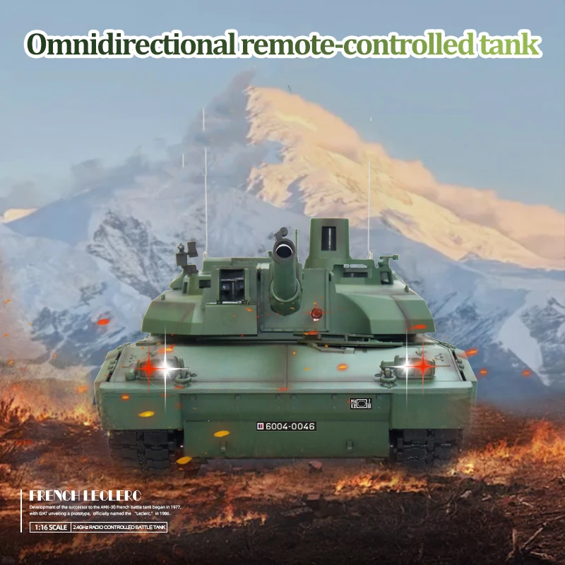 Фото Радиоуправляемый танк Tongde 1/16 H2408 Leclerc Battle Tank RTR Инфракрасная система BB Стрельба 320 градусов 2,4 ГГц Модель игрушек с дистанционным управлением №2