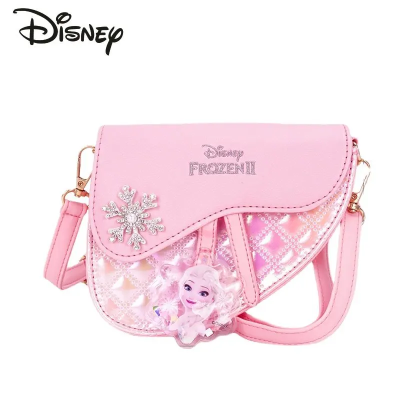 Disney Ice and Snow Qiyuan New Crossbody Bag Fashion High Quality Children's Shoulder Bag Cartoon Little Fresh Princess Handbag