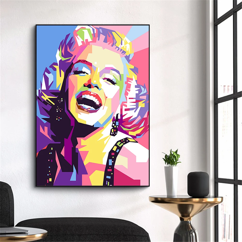 Красочные модные картины Мэрилин Монро Печать на холсте сексуальная богиня