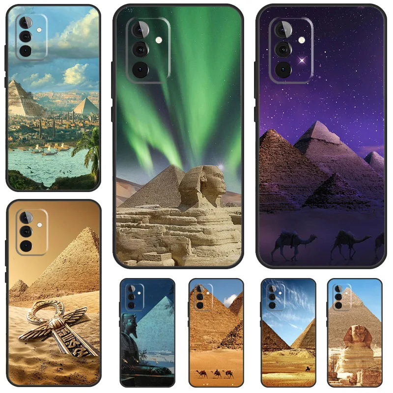 Чехол с принтом пирамиды Египта для Samsung Galaxy A14 A54 A34 A12 A22 A32 A52 S A51 A71 A13 A23 A33 A53 A15 A25