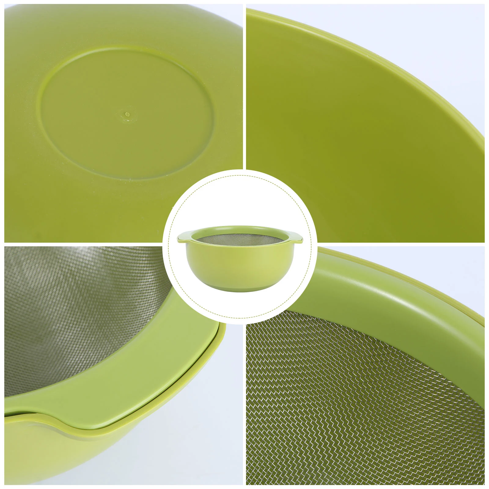 

Vegetable Basket Practical Flour Sieve Handheld Strainer Sifter Stainless Steel Containers Fruit Pp Kitchen Sink