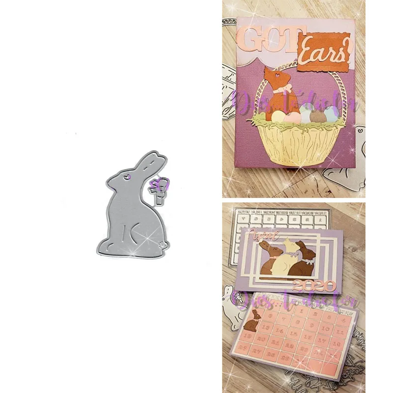 

Holiday Bunny Metal Cutting Dies 2022 New Stencils Die Cut DIY Scrapbooking Album Paper Card Embossing