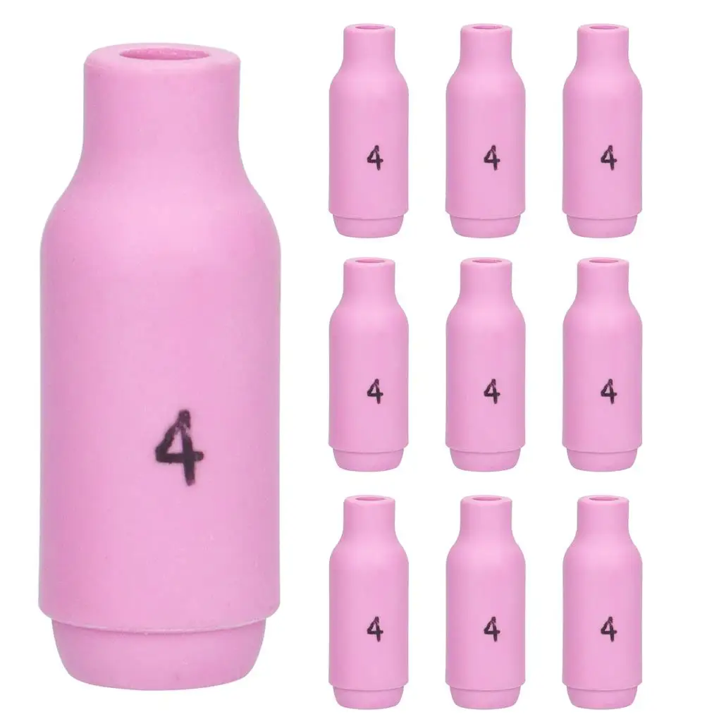 

10 шт. 10N49 No.5 сопла чашка TIG алюминиевая сопла чашка фиолетовая Сварочная горелка сопла чашка для сварофонарь релки