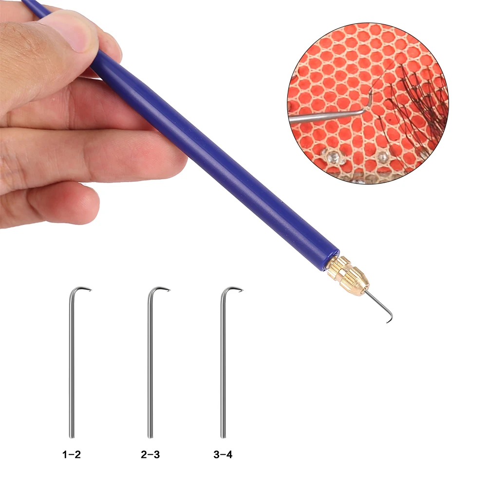 

New Wig Accessories Professional Ventilating Needles For Wig Making Lace Wig Holder Colorful Hook Needle