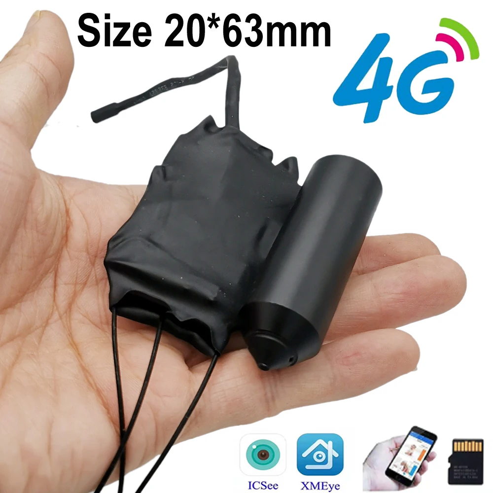 

Супер Мини DIY 3G 4G LTE Sim-карта камера Wifi In 64G SD карта Сетевая безопасность 2 МП IPC Home RTSP 1080P Облачное приложение ICSEE Xmeye