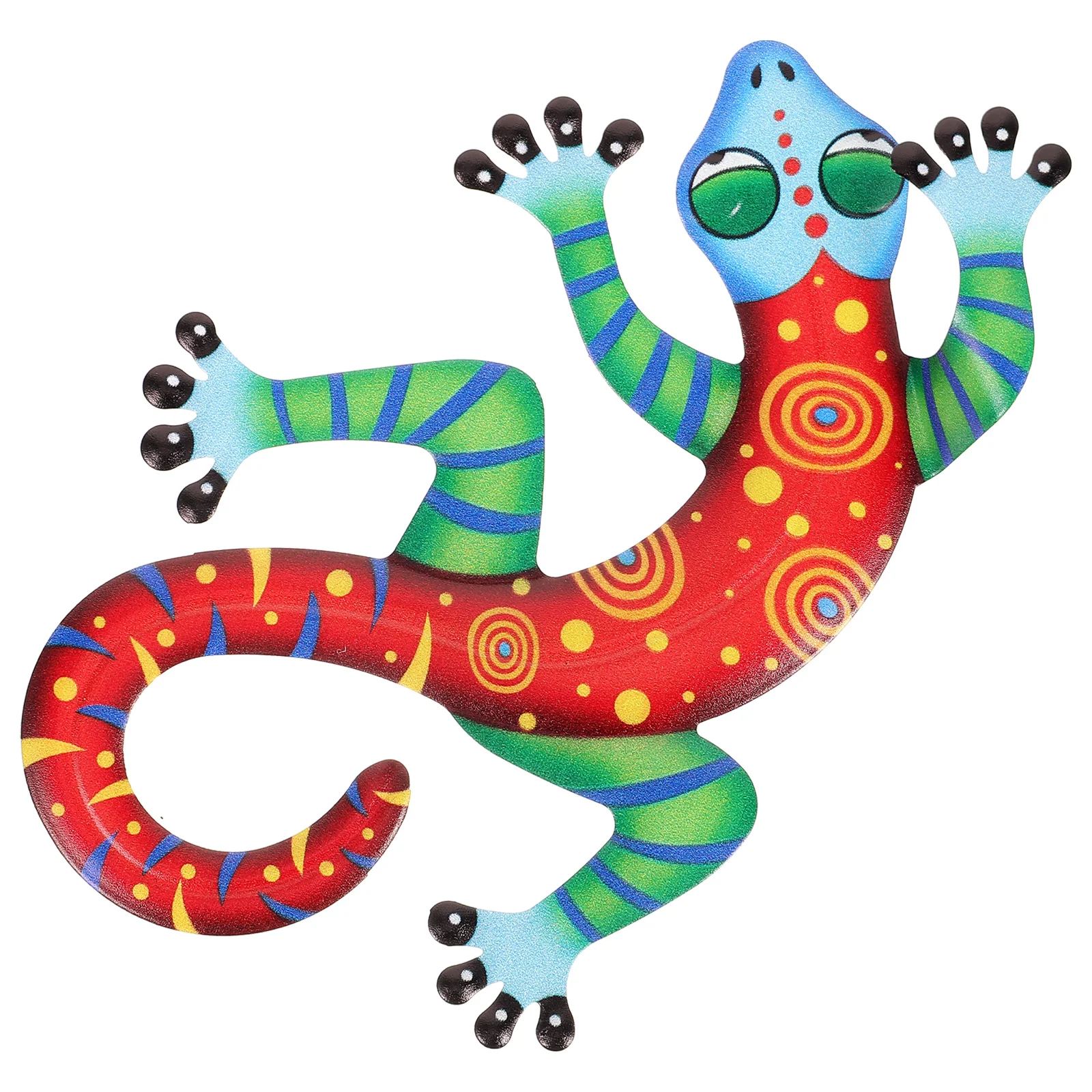 

Home Wall Animal Statue Gecko Pendant Garden Decoration Craft Ornament Iron Adornment Hanging